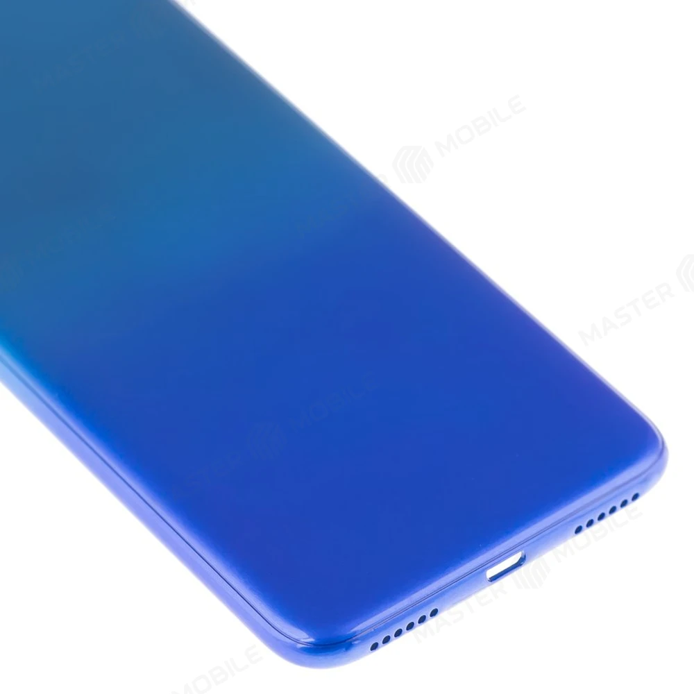 Задняя крышка для Huawei Y7 Pro 2019 (DUB-LX2) (синий) (в сборе со стеклом камеры) фото №4