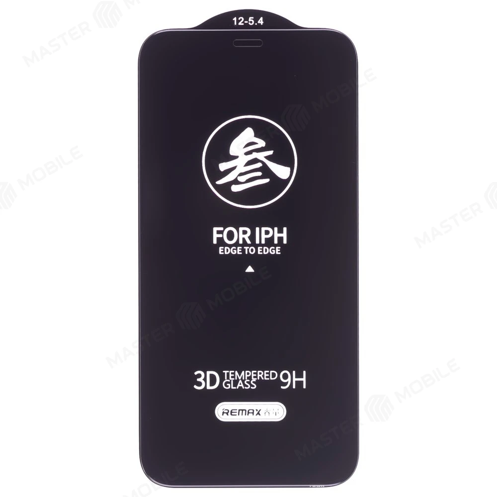 Защитное стекло Remax Medicine Glass GL-27 для Apple iPhone 12 mini (черный) фото №3