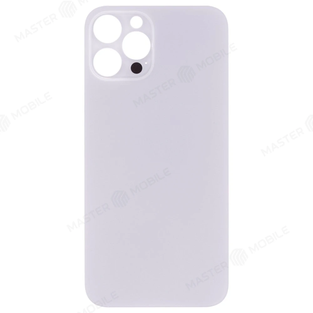 Задняя крышка для Apple iPhone 12 Pro Max (белый) (с широким отверстием) (Premium) фото №1