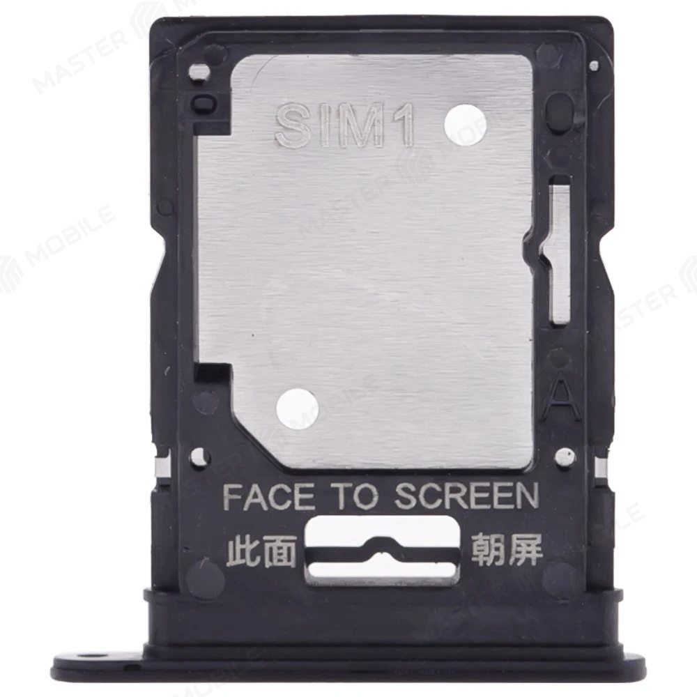 Держатель сим-карты для Xiaomi Poco X4 Pro 5G (2201116PG) (черный) фото №1