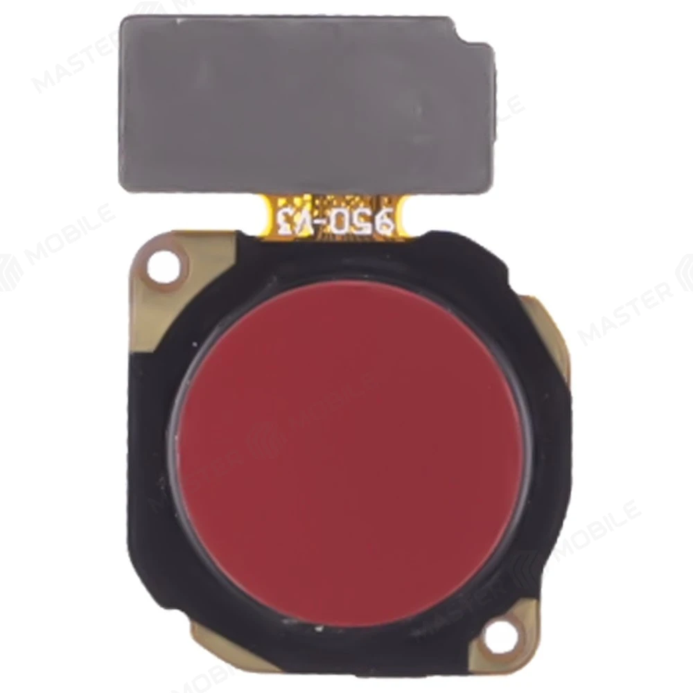 Шлейф для Huawei P20 Lite (ANE-LX1) / P8 Lite 2017 / Nova 3E (ANE-AL00) с комп. + сканер отпечатка пальца (красный)  фото №1