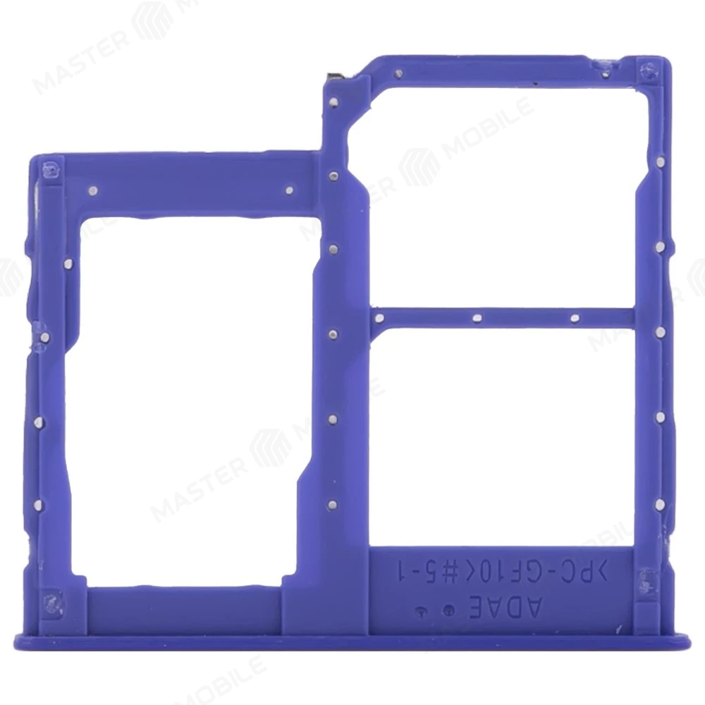 Держатель сим-карты для Samsung A415 Galaxy A41 (синий) фото №2