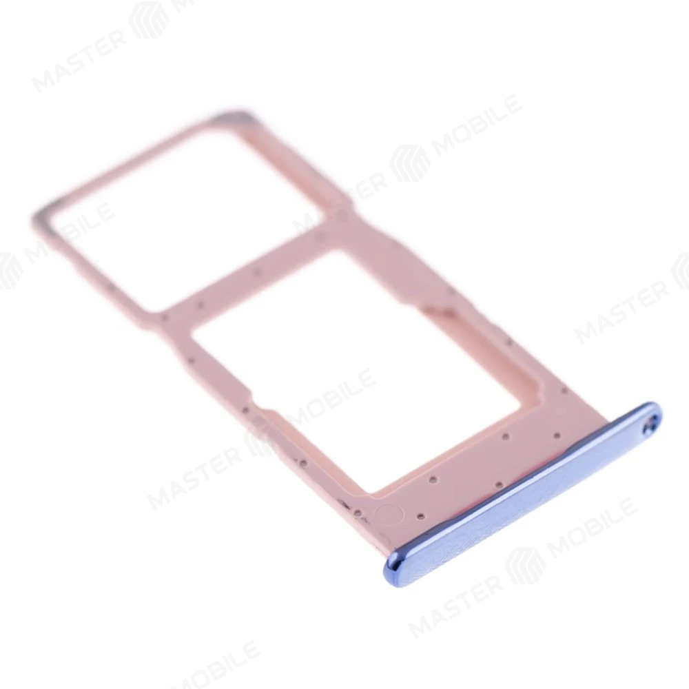 Держатель сим-карты для Huawei Honor 10 Lite (HRY-LX1) / Honor 10i (HRY-LX1T) (синий) фото №3