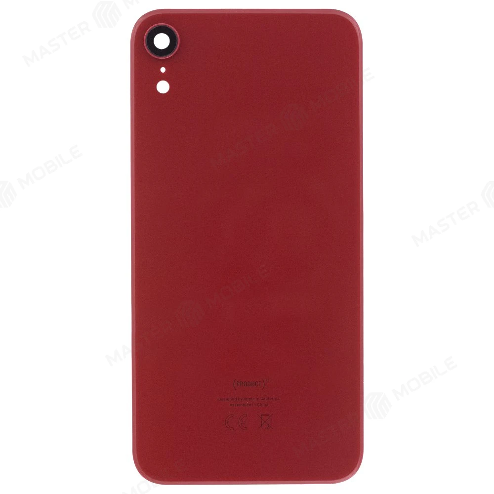 Задняя крышка для Apple iPhone Xr (красный) (в сборе со стеклом камеры) (Premium) фото №1