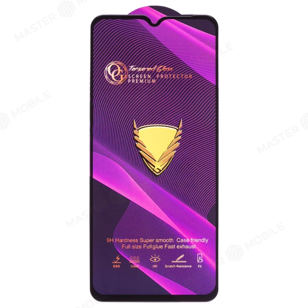 Защитное стекло OG Glass (3 в 1) для Infinix Hot 30i (X669) / Smart 7 Plus (X6517) (черный) фото №1