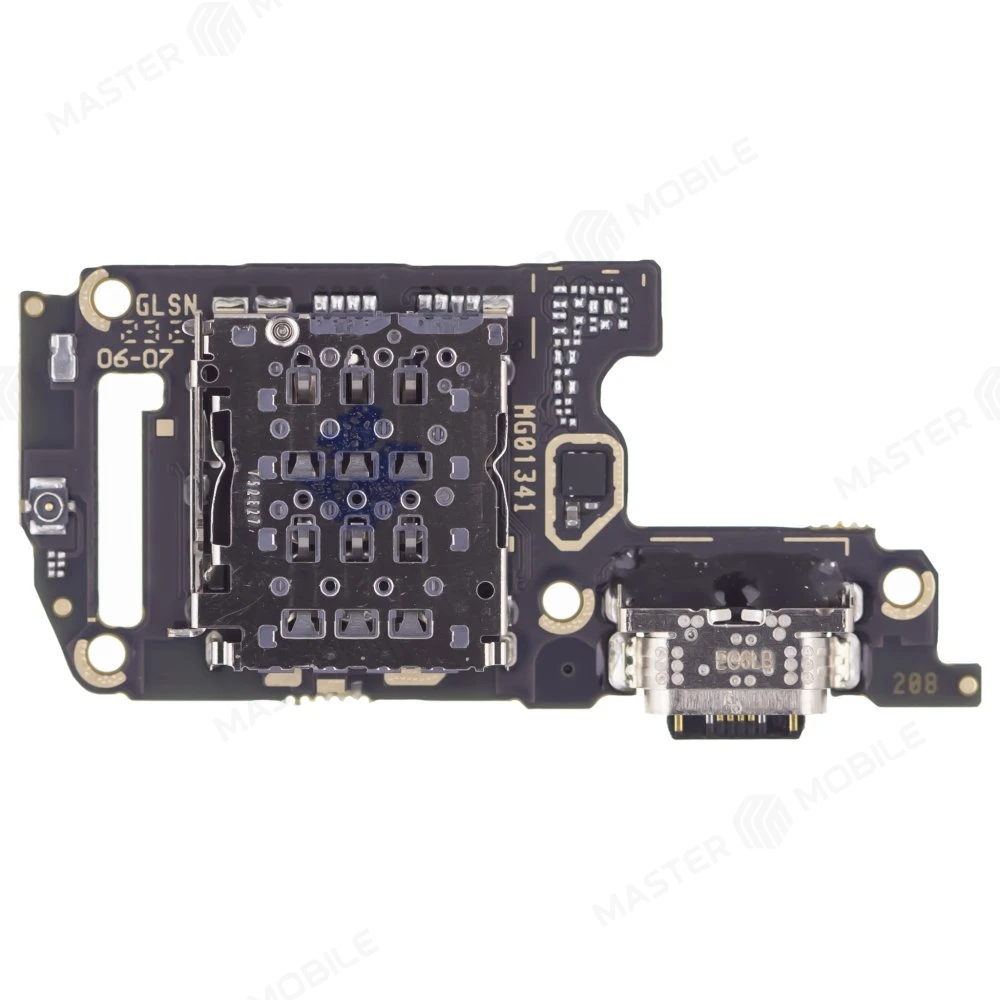 Нижняя плата для Vivo V25 (V2202) / V25e (V2201) с комп. + разъем зарядки + микрофон + разъем SIM фото №2