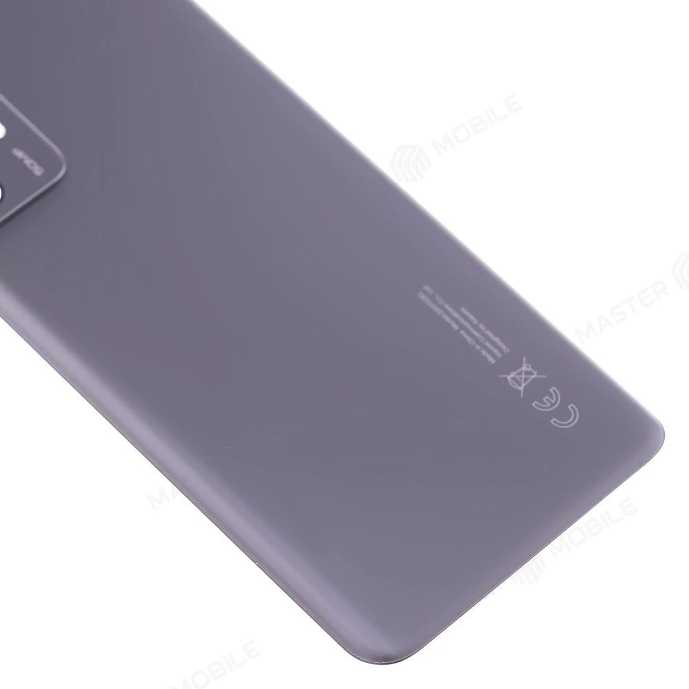 Задняя крышка для Xiaomi 12 (2201123G) / 12X (2112123AG) (серый) (в сборе со стеклом камеры) (ORIG100) фото №4