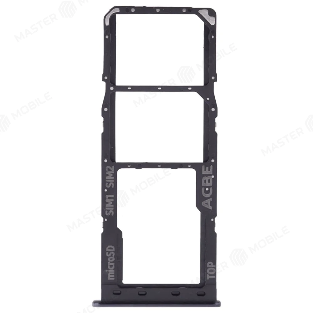 Держатель сим-карты для Samsung A325 Galaxy A32 4G (черный) фото №1