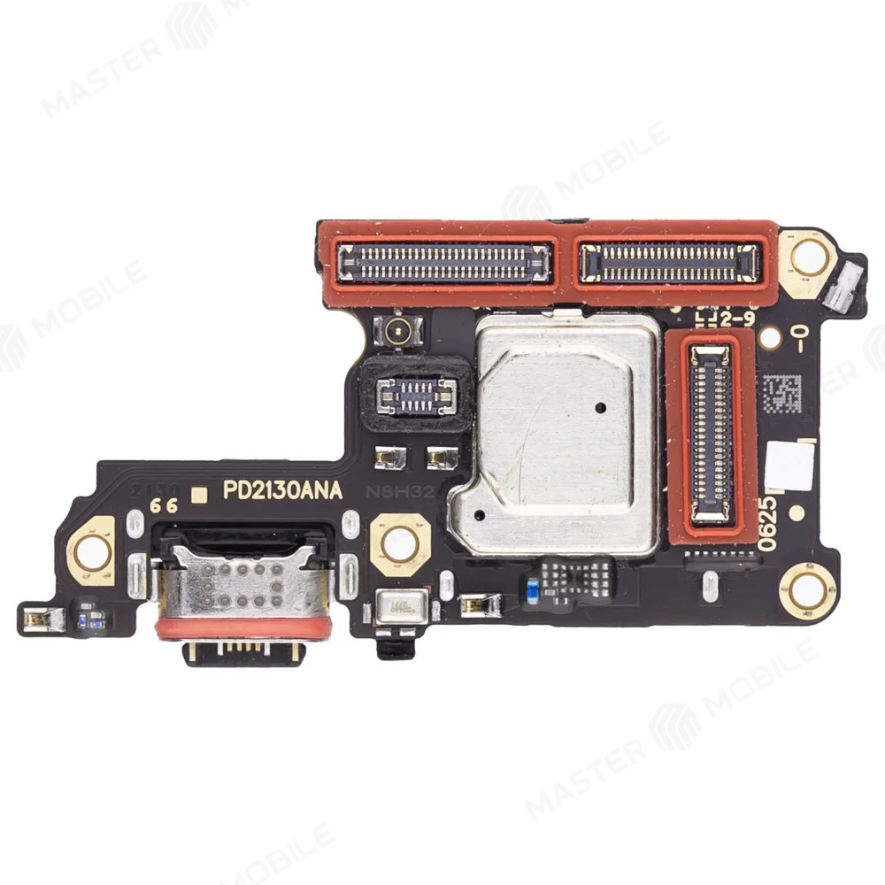 Нижняя плата для Vivo V23e (V2116) с комп. + разъем зарядки + микрофон + разъем SIM (ORIG100)  фото №1