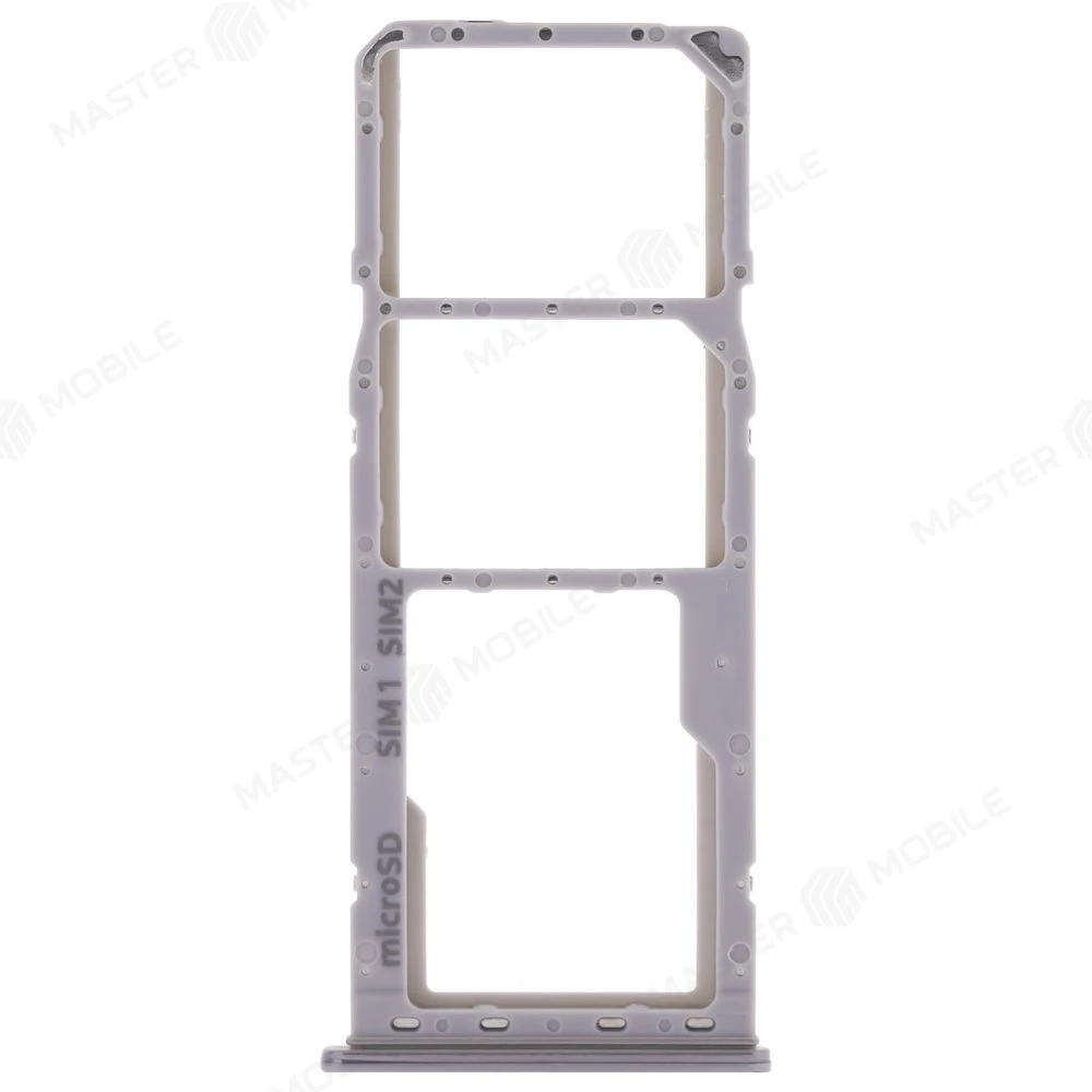 Держатель сим-карты для Samsung A105 Galaxy A10 / A205 Galaxy A20 / A305 Galaxy A30 / A505 Galaxy A50 / A705 Galaxy A70 (серебристый) фото №1