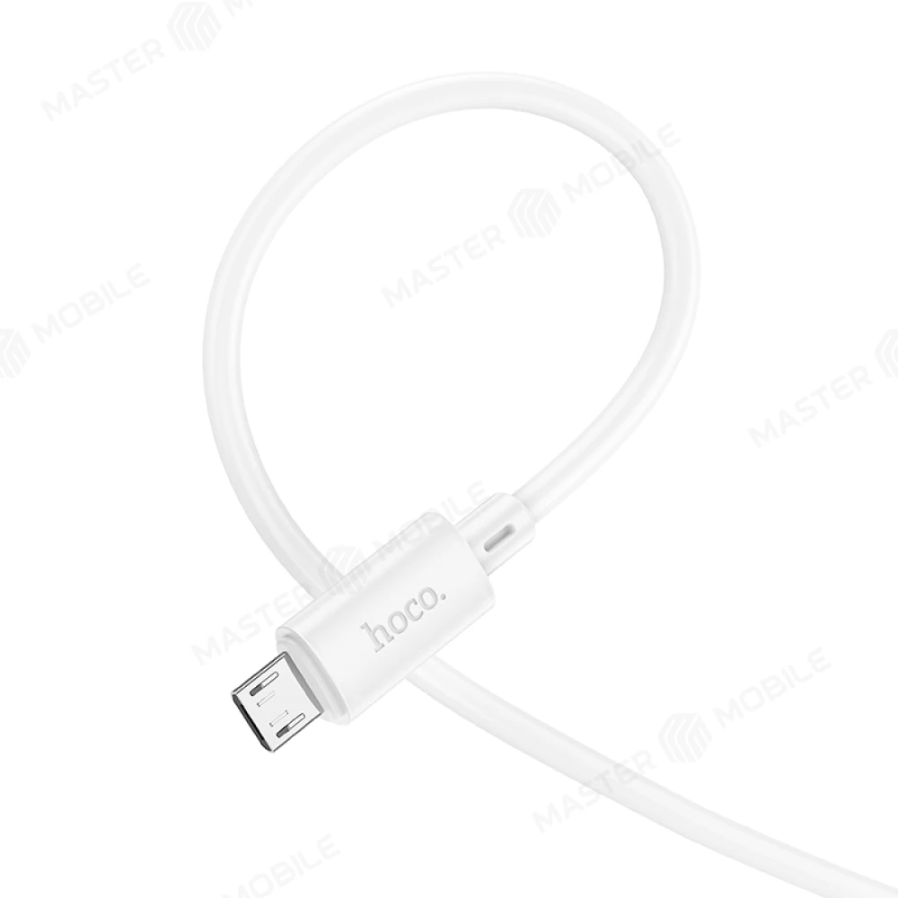 Дата-кабель Hoco X88 USB - MicroUSB 1 м 2.4A (белый) фото №2