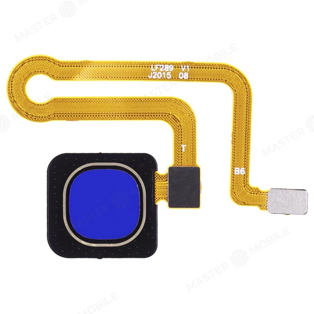 Шлейф для Vivo Y11 (1906) с комп. + сканер отпечатка пальца (синий)  фото №1