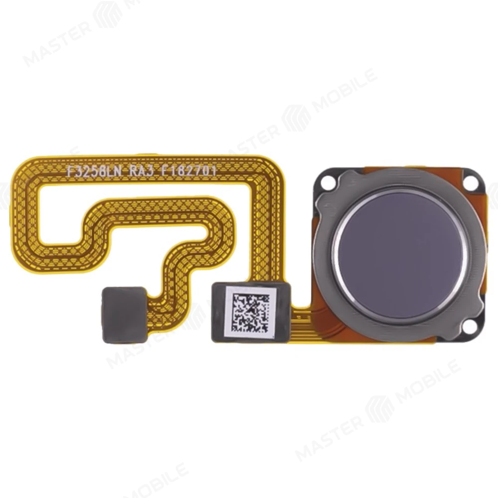 Шлейф для Xiaomi Redmi 6 (M1804C3DG) с комп. + сканер отпечатка пальца (серый)  фото №1