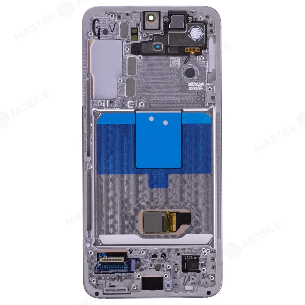 Дисплей для Samsung S901 Galaxy S22 + тачскрин (серебристый) (в рамке) (ORIG100) (возможен дефект ЛКП) фото №2