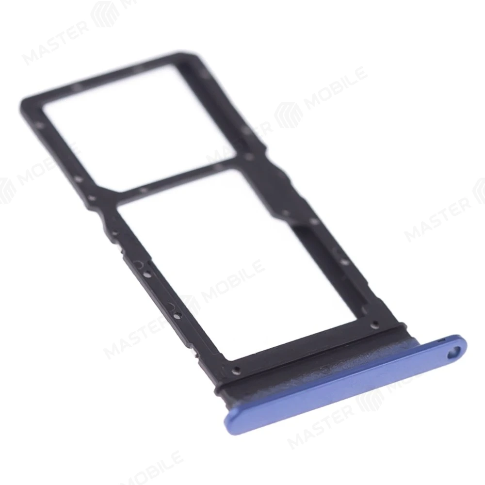 Держатель сим-карты для Huawei Honor X7 (CMA-LX1) (синий) фото №3