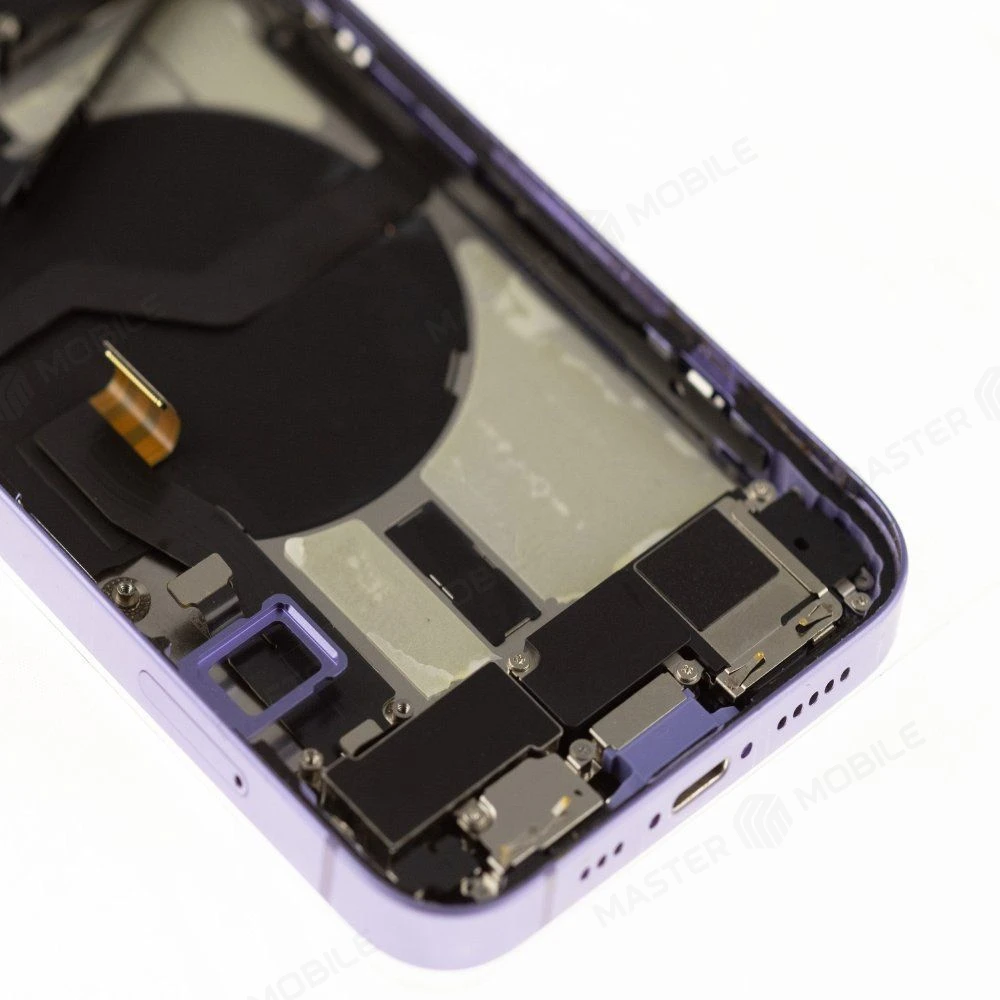 Корпус для Apple iPhone 12 (фиолетовый) (в сборе) (ORIG100) (Снятый) (возможен дефект ЛКП) фото №4