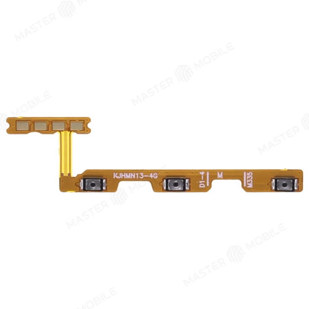 Шлейф для Xiaomi Redmi Note 13 4G (23124RA7EO) / Poco M7 Pro 5G (2409FPCC4G) с комп. (на кнопку включения и кнопки громкости) фото №1