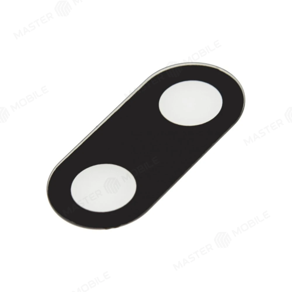 Стекло задней камеры для Samsung M105 Galaxy M10 (без рамки) (черный) фото №1