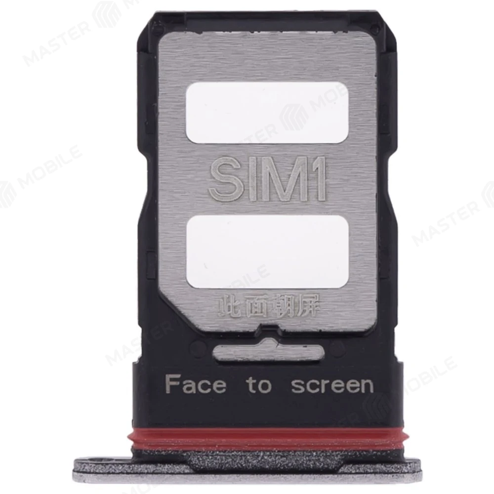 Держатель сим-карты для Xiaomi Poco F5 Pro (23013PC75G) (серебристый) фото №1