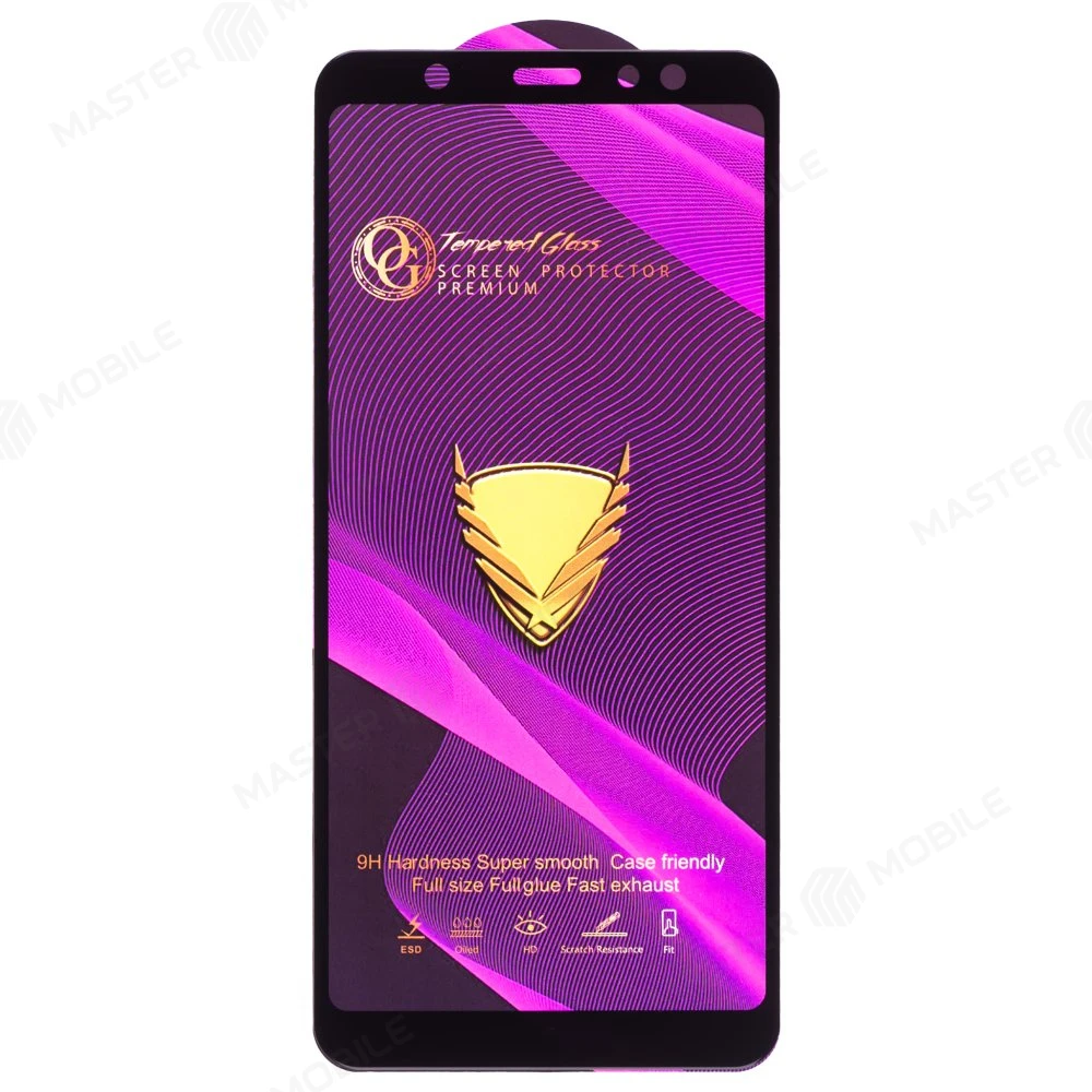 Защитное стекло OG Glass (3 в 1) для Samsung A605 Galaxy A6+ (2018) (черный) фото №1