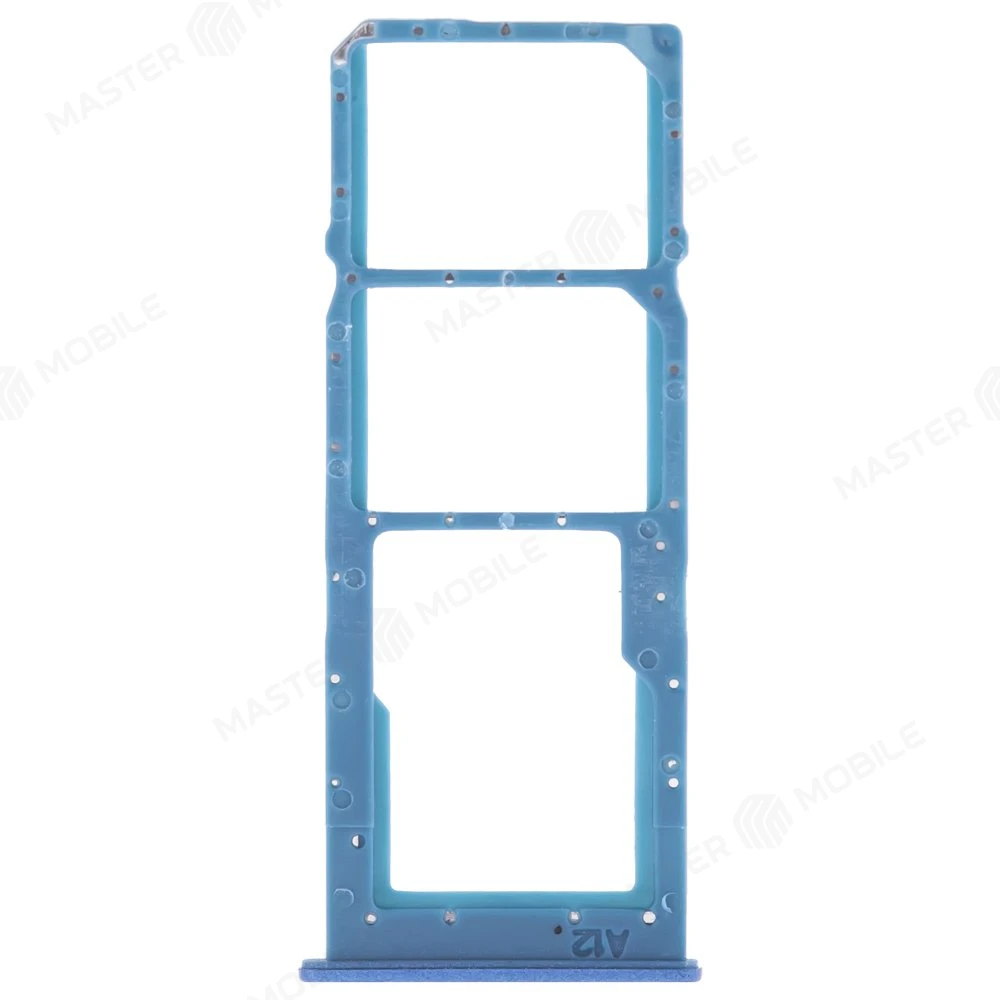 Держатель сим-карты для Samsung A125 Galaxy A12 (синий) фото №1