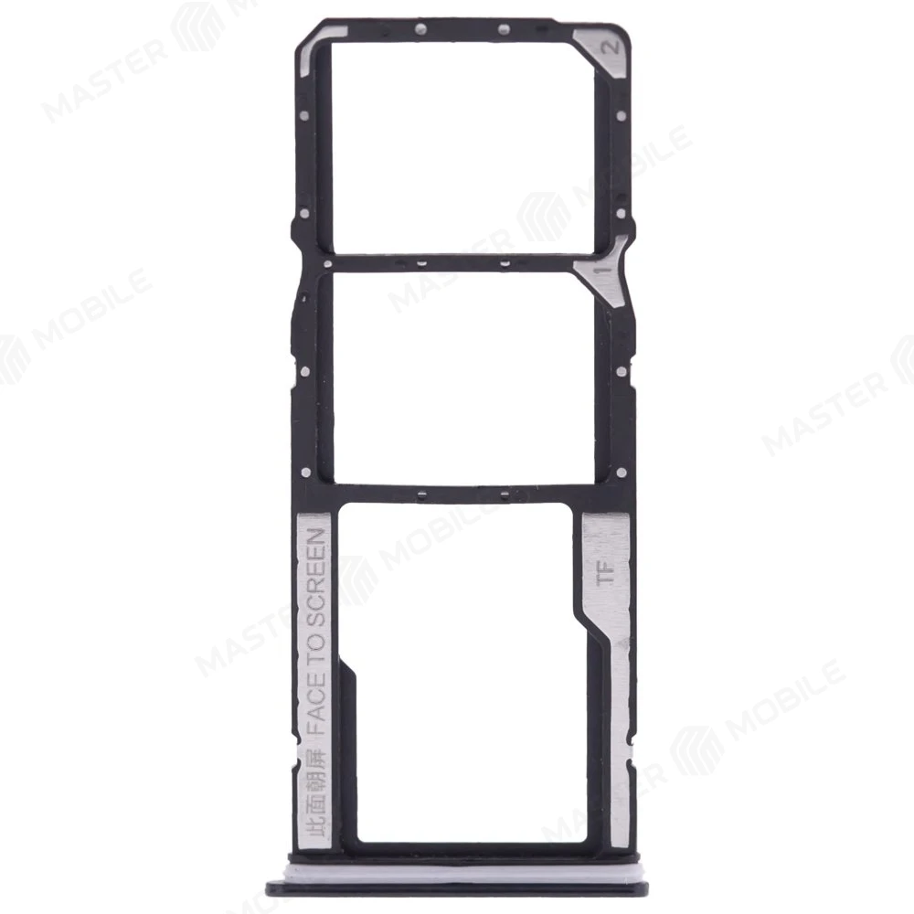 Держатель сим-карты для Xiaomi Poco C40 (220333QPG) (черный) фото №1