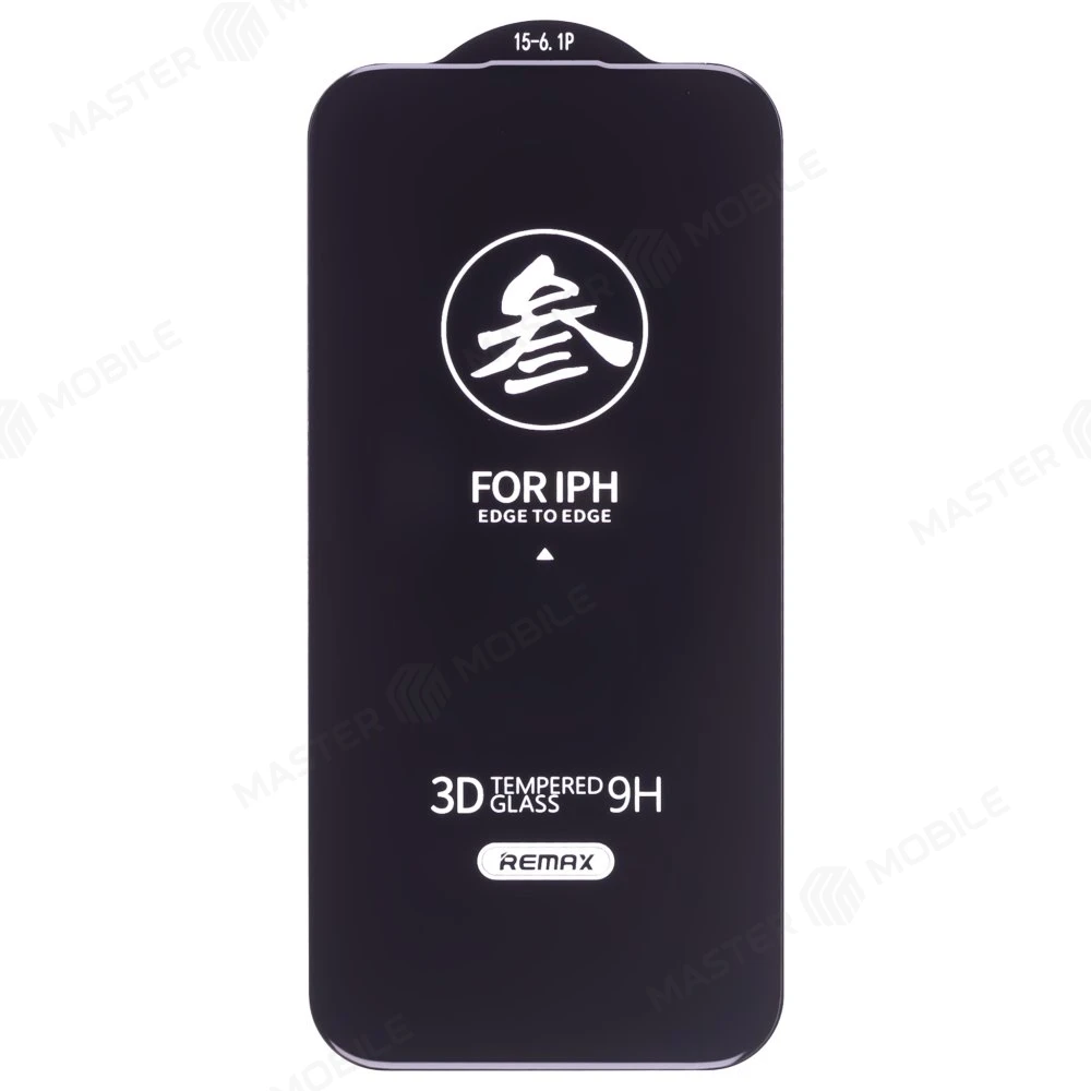 Защитное стекло Remax Medicine Glass GL-27 для Apple iPhone 15 Pro (черный) фото №3