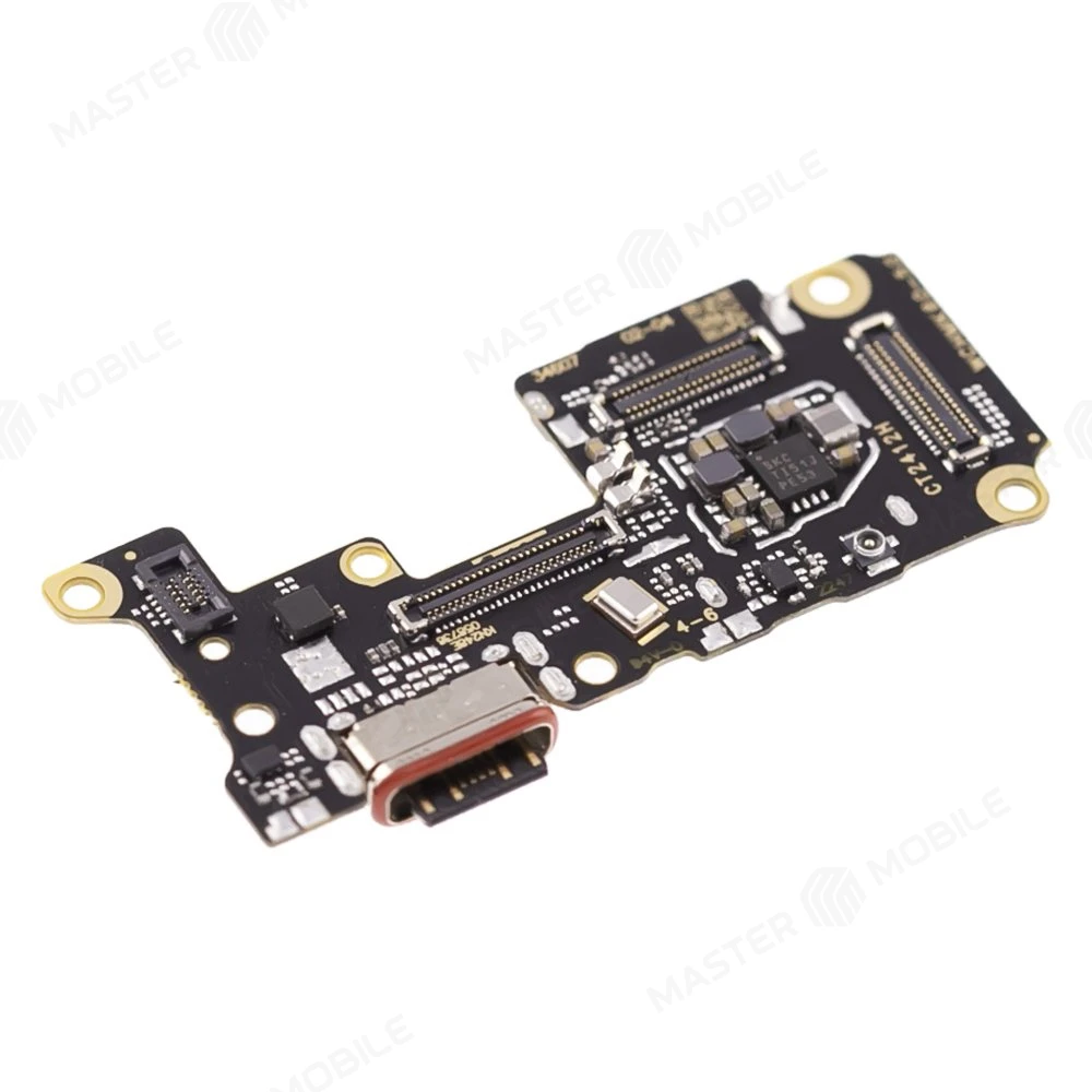 Нижняя плата для Xiaomi Poco F5 Pro (23013PC75G) с комп. + разъем зарядки + микрофон + разъем SIM фото №3