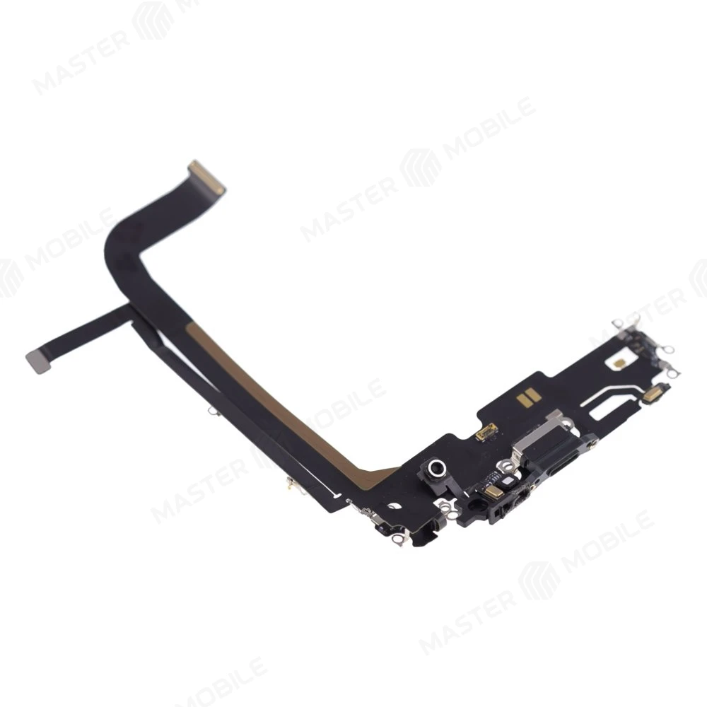 Шлейф для Apple iPhone 13 Pro Max с комп. + разъем зарядки + микрофон (зеленый) (ORIG100) фото №3