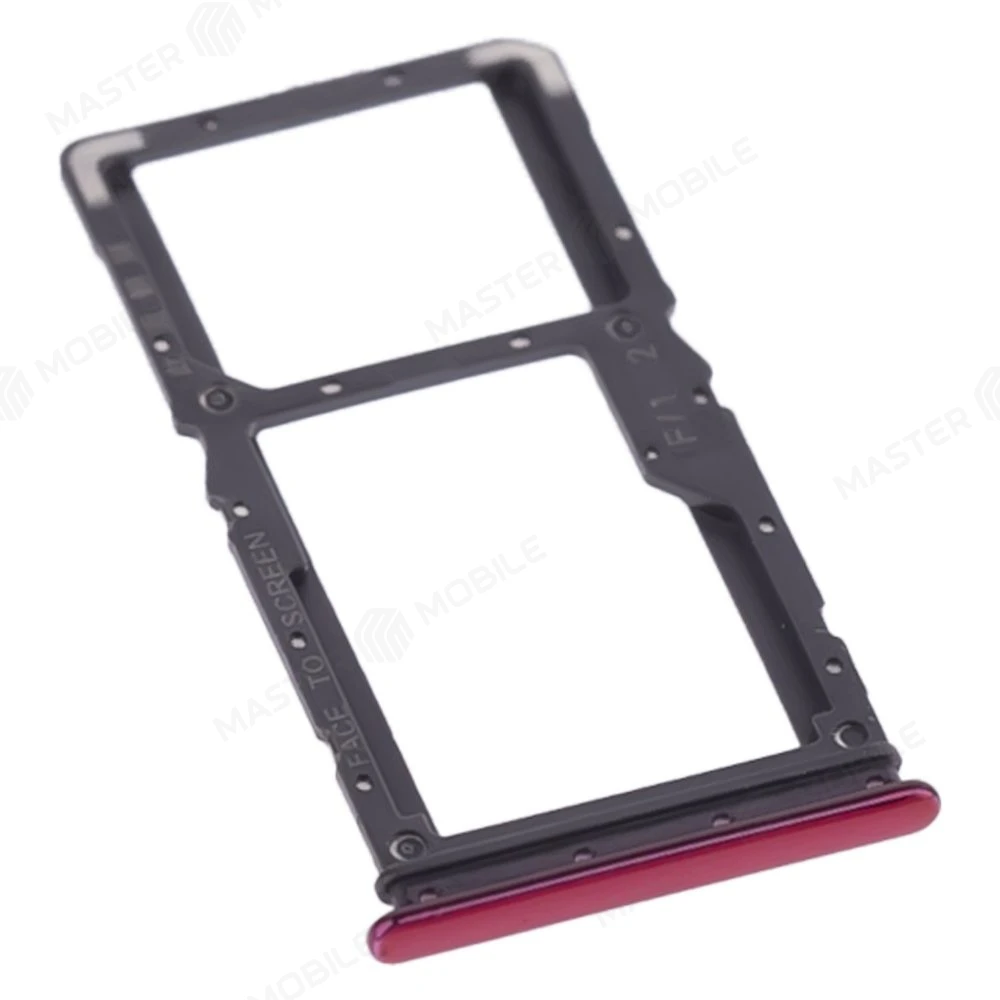 Держатель сим-карты для Xiaomi Redmi Note 7 (M1901F7G) / Redmi Note 7 Pro (красный)  фото №3