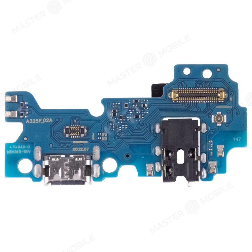 Нижняя плата для Samsung A325 Galaxy A32 4G с комп. + разъем зарядки + разъем гарнитуры + микрофон  фото №1