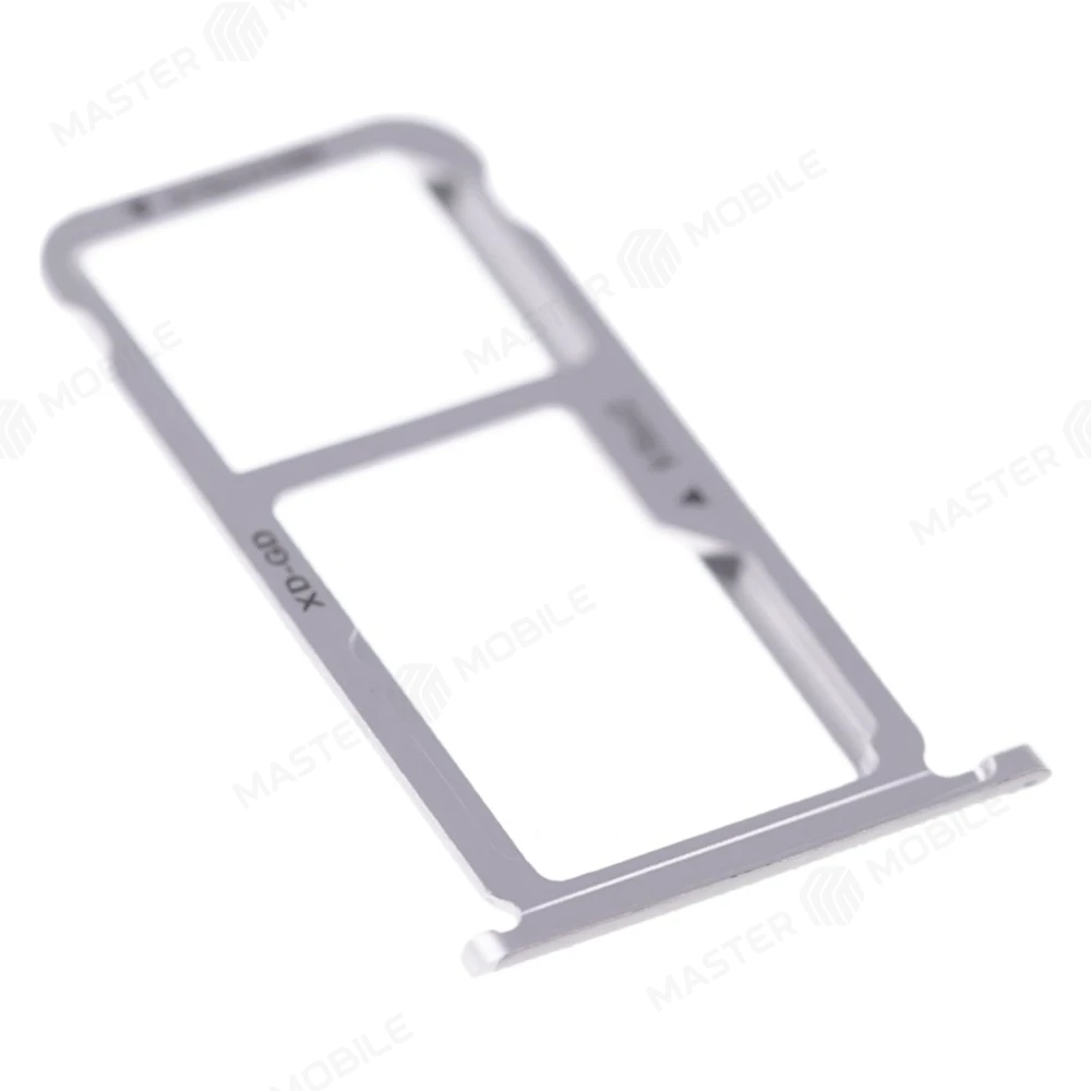Держатель сим-карты для Huawei Honor 6X (BLN-L21) / GR5 2017 (BLL-L23) (серебристый) фото №3