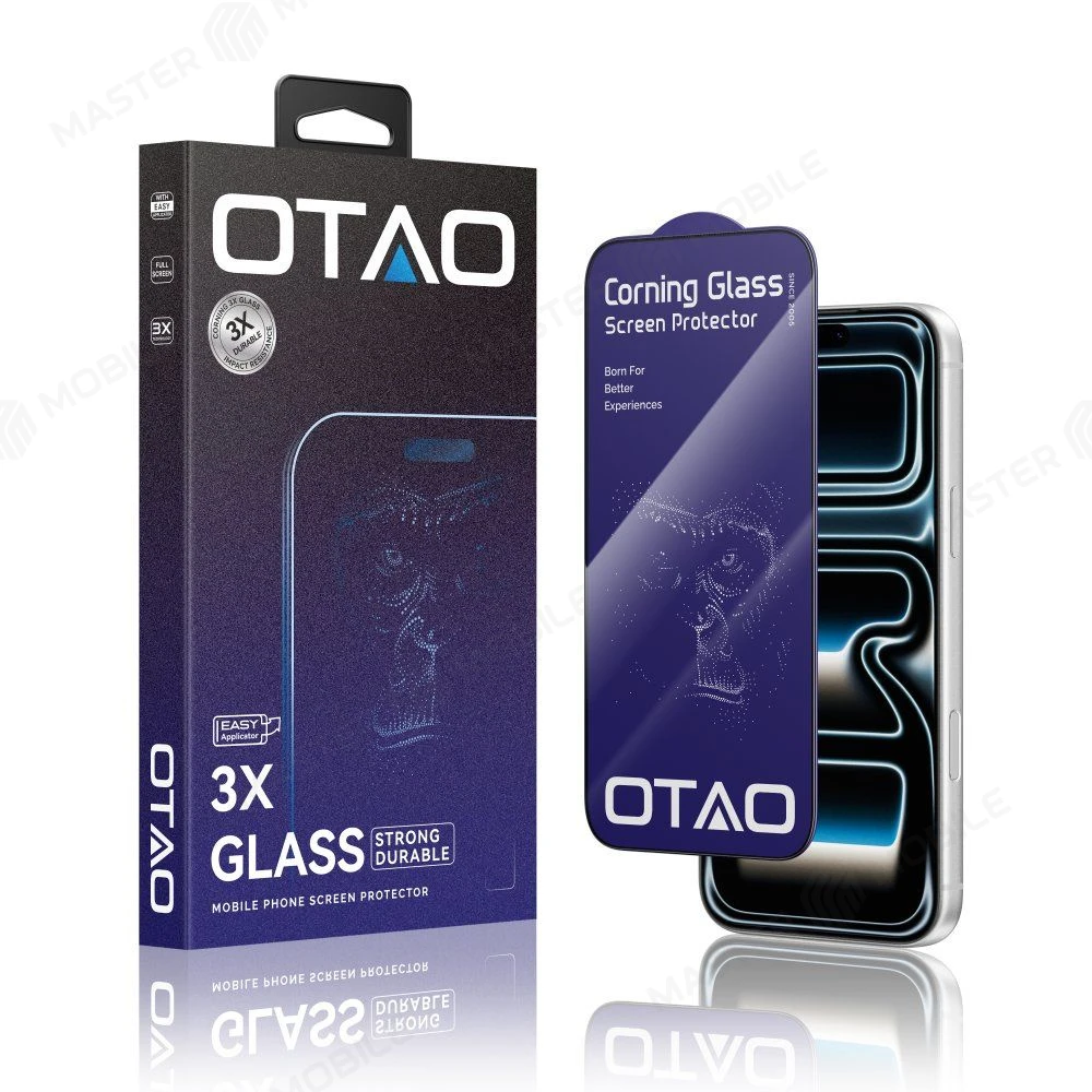 Защитное стекло OTAO Corning 3x Glass для Apple iPhone 17 Pro Max / iPhone 18 Pro Max (усиленное) 