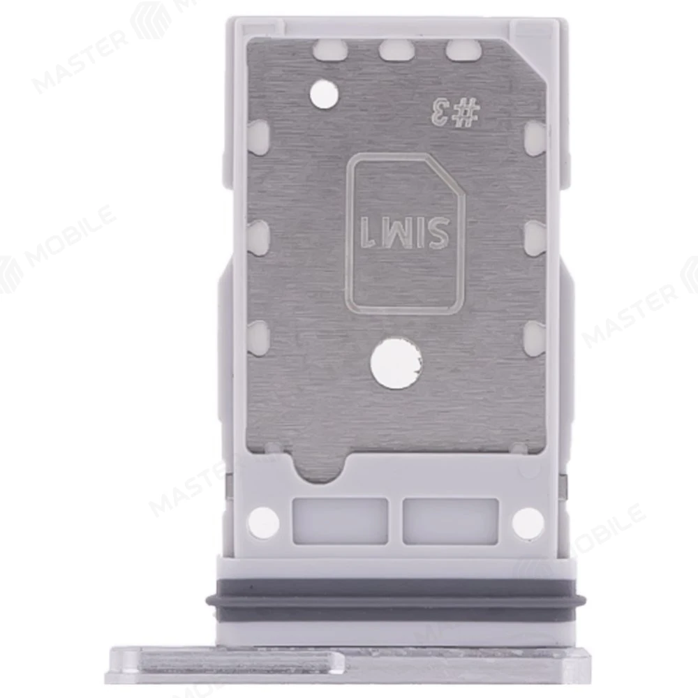 Держатель сим-карты для Samsung G990 Galaxy S21 FE (серебристый) фото №1