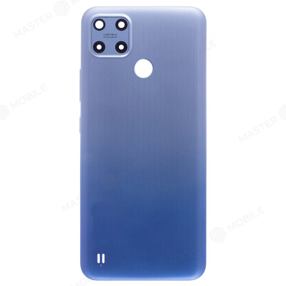 Задняя крышка для Realme C25Y (RMX3269) (синий) (в сборе со стеклом камеры) фото №1