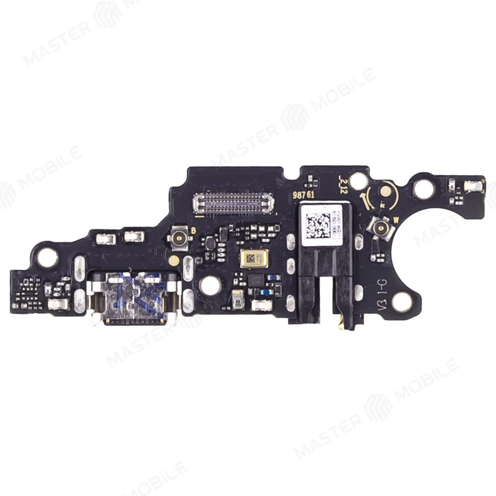 Нижняя плата для Huawei Honor X7b (CLK-LX1) / Honor 90 Smart (CLK-NX1) и др. с комп. + разъем зарядки + разъем гарнитуры + микрофон (ORIG100) фото №1