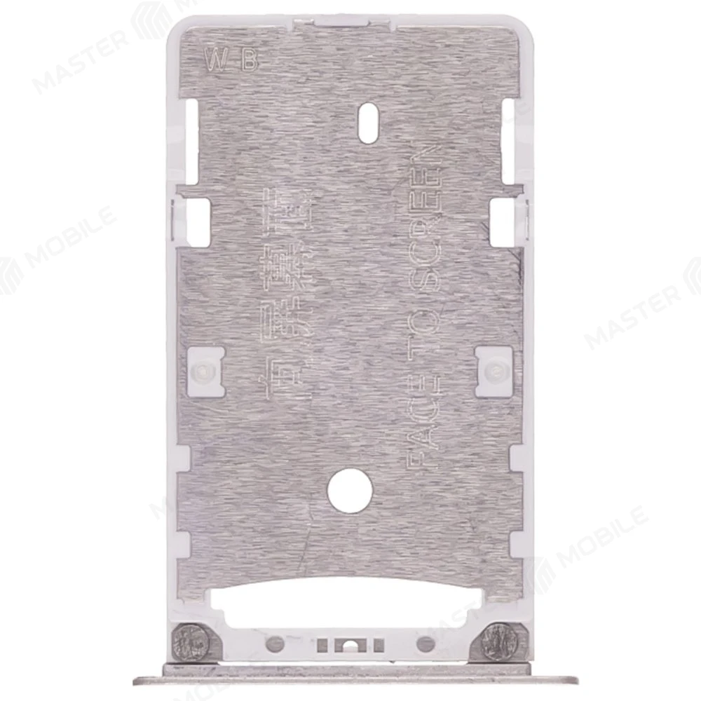 Держатель сим-карты + карты памяти (MicroSD) для Xiaomi Redmi 4A (серебристый)  фото №2