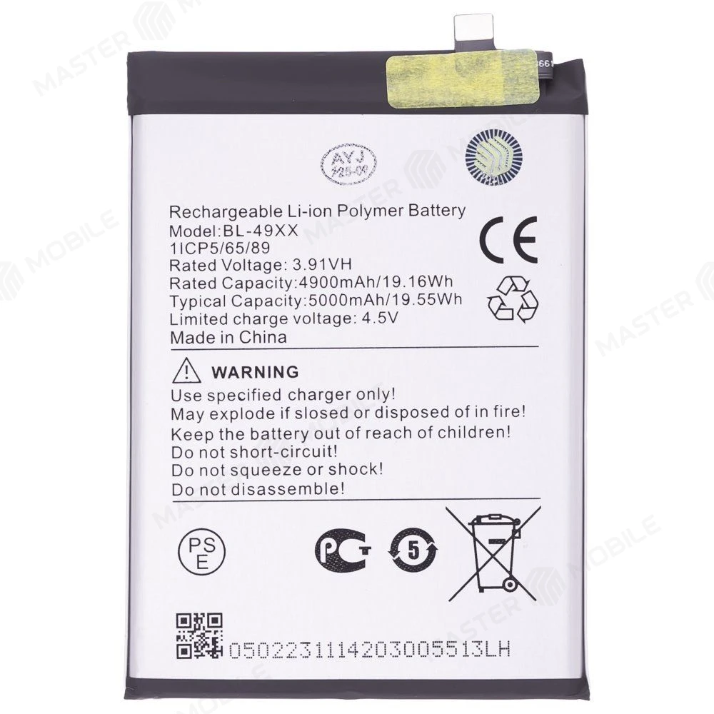 Аккумулятор для Infinix Note 40 (X6853) / GT 20 Pro (X6871) (BL-49XX) (Premium)  фото №1