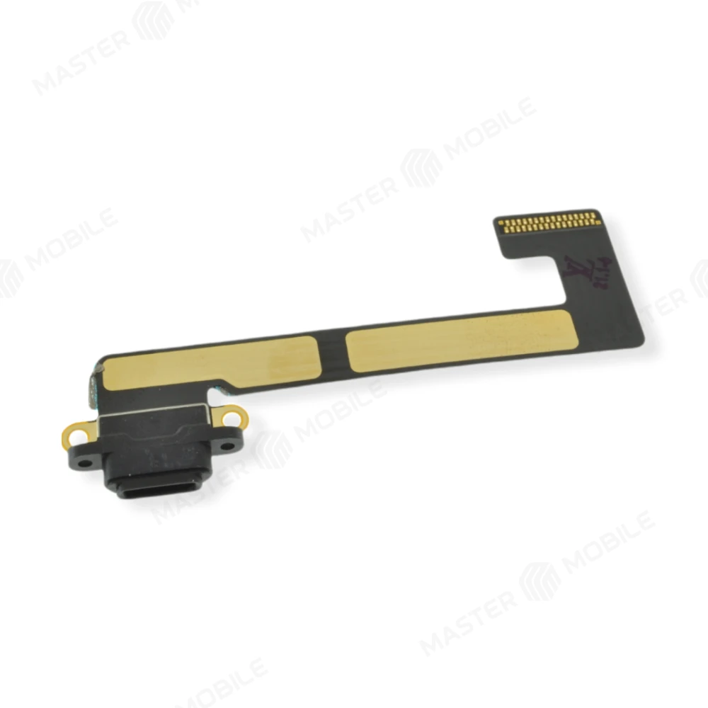 Шлейф для Apple iPad mini 2 (A1489/A1490/A1491) / iPad mini 3 (A1599/A1600) с комп. + разъем зарядки (черный)  фото №1