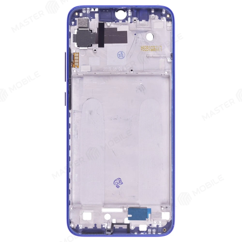 Рамка дисплея для Xiaomi Redmi Note 7 (M1901F7G) / Redmi Note 7 Pro (синий) фото №2