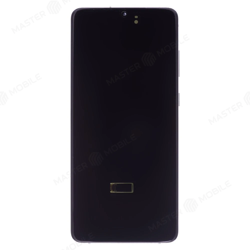 Дисплей для Samsung G985 Galaxy S20+ / G986 Galaxy S20+ 5G + тачскрин (серебристый) (в рамке) (ORIG100) (возможен дефект ЛКП) фото №1