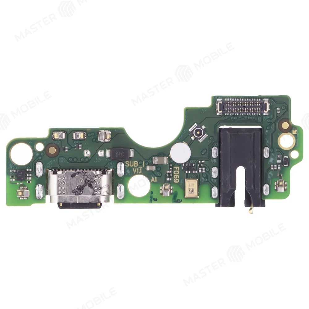 Нижняя плата для Tecno Spark GO 2024 (BG6) / Infinix Hot 40i (X6528B) / Smart 8 (X6525) с комп. + разъем зарядки + микрофон (ORIG100) фото №1