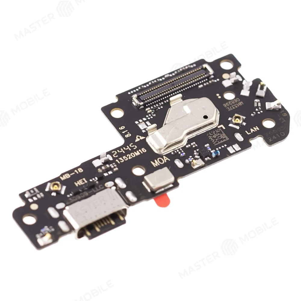 Нижняя плата для Xiaomi Redmi Note 12 Pro 5G (22101316G) / Poco X5 Pro 5G (22101320G) с комп. + разъем зарядки + микрофон + разъем SIM (ORIG100)  фото №3