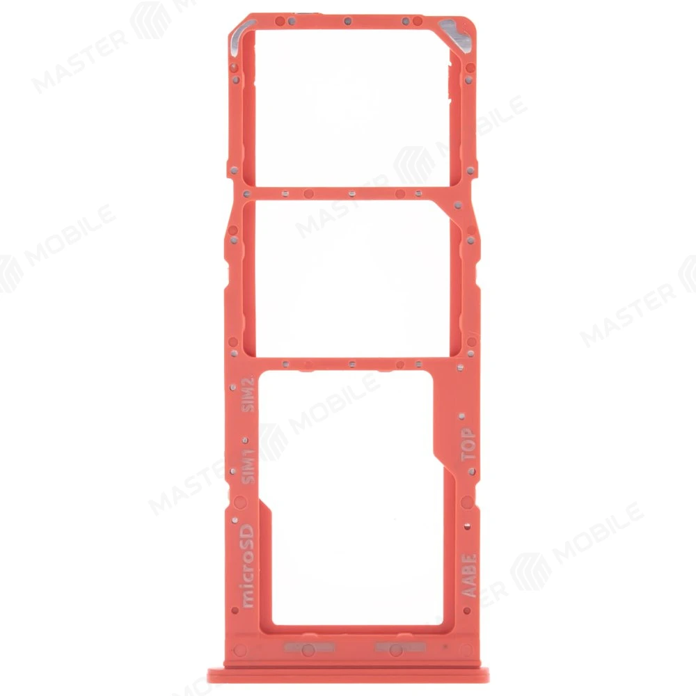 Держатель сим-карты для Samsung A022 Galaxy A02 (красный) фото №1