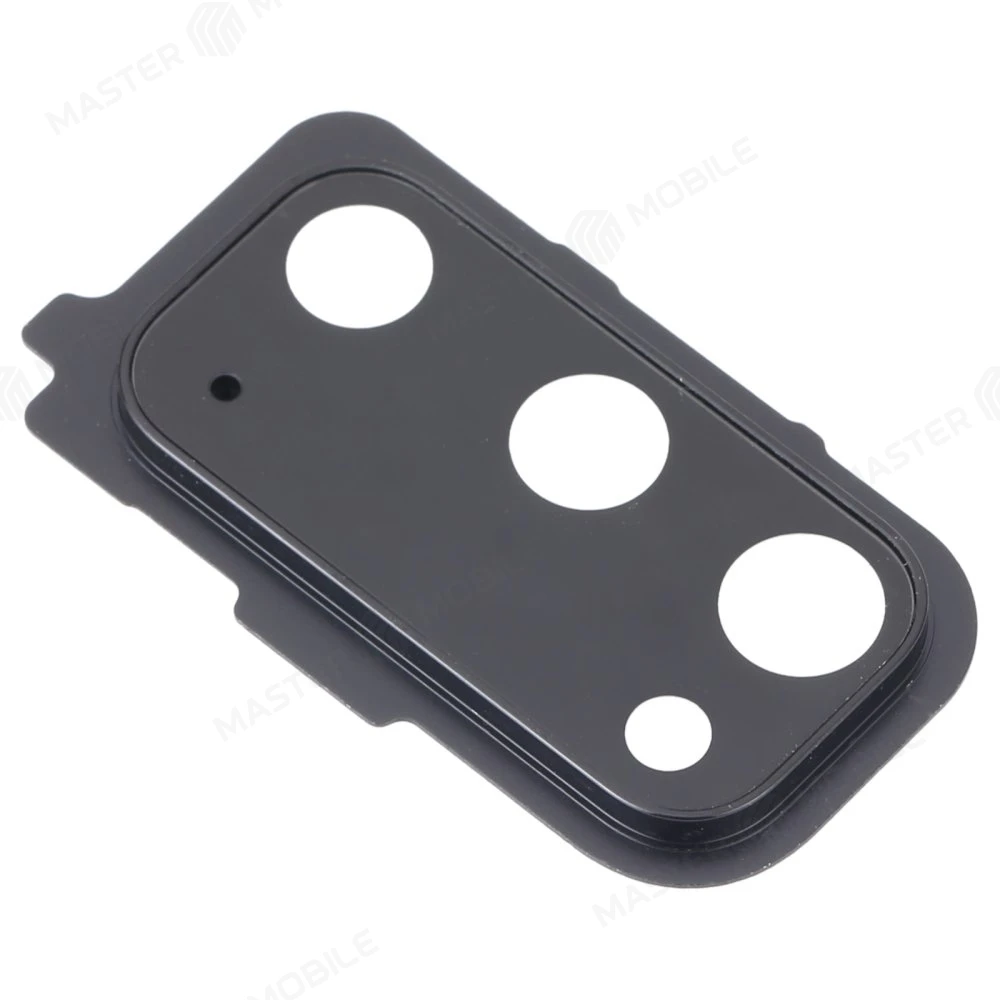 Стекло задней камеры для Samsung G980 Galaxy S20 (черный) (в рамке) фото №3