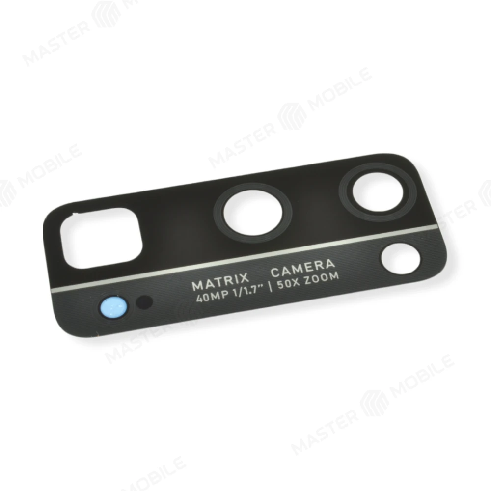 Стекло задней камеры для Huawei Honor 30 Pro (EBG-AN00) / Honor 30 Pro+ (EBG-AN10) (без рамки) (черный) фото №1