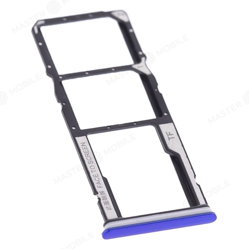 Держатель сим-карты для Xiaomi Redmi 9A (M2006C3LG) / Redmi 9C (M2006C3MG) (синий)  фото №3