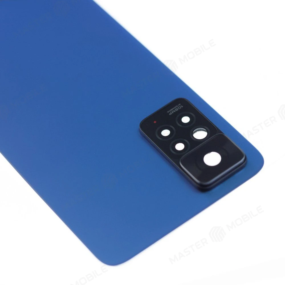 Задняя крышка для Xiaomi Redmi Note 11 Pro 4G (2201116TG) (синий) (в сборе со стеклом камеры) (ORIG100)  фото №3