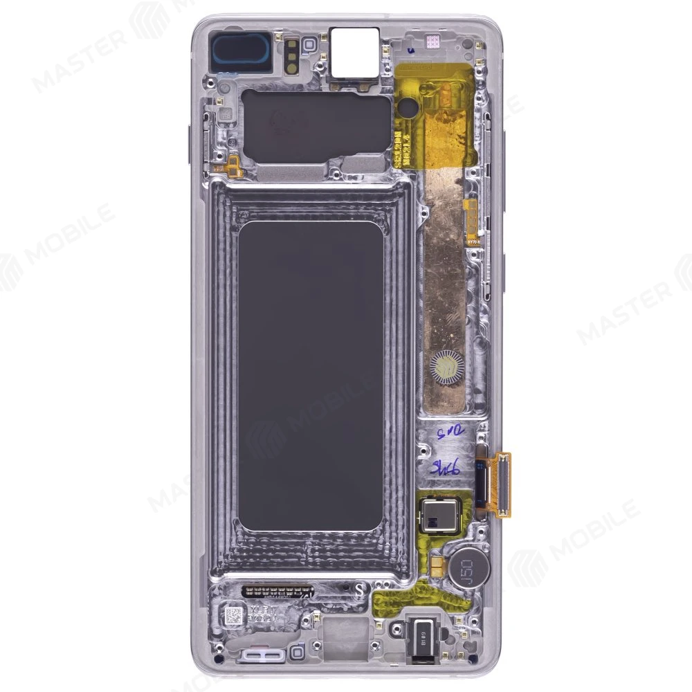 Дисплей для Samsung G975 Galaxy S10+ + тачскрин (серебристый) (в рамке) (ORIG100) (возможен дефект ЛКП) фото №2