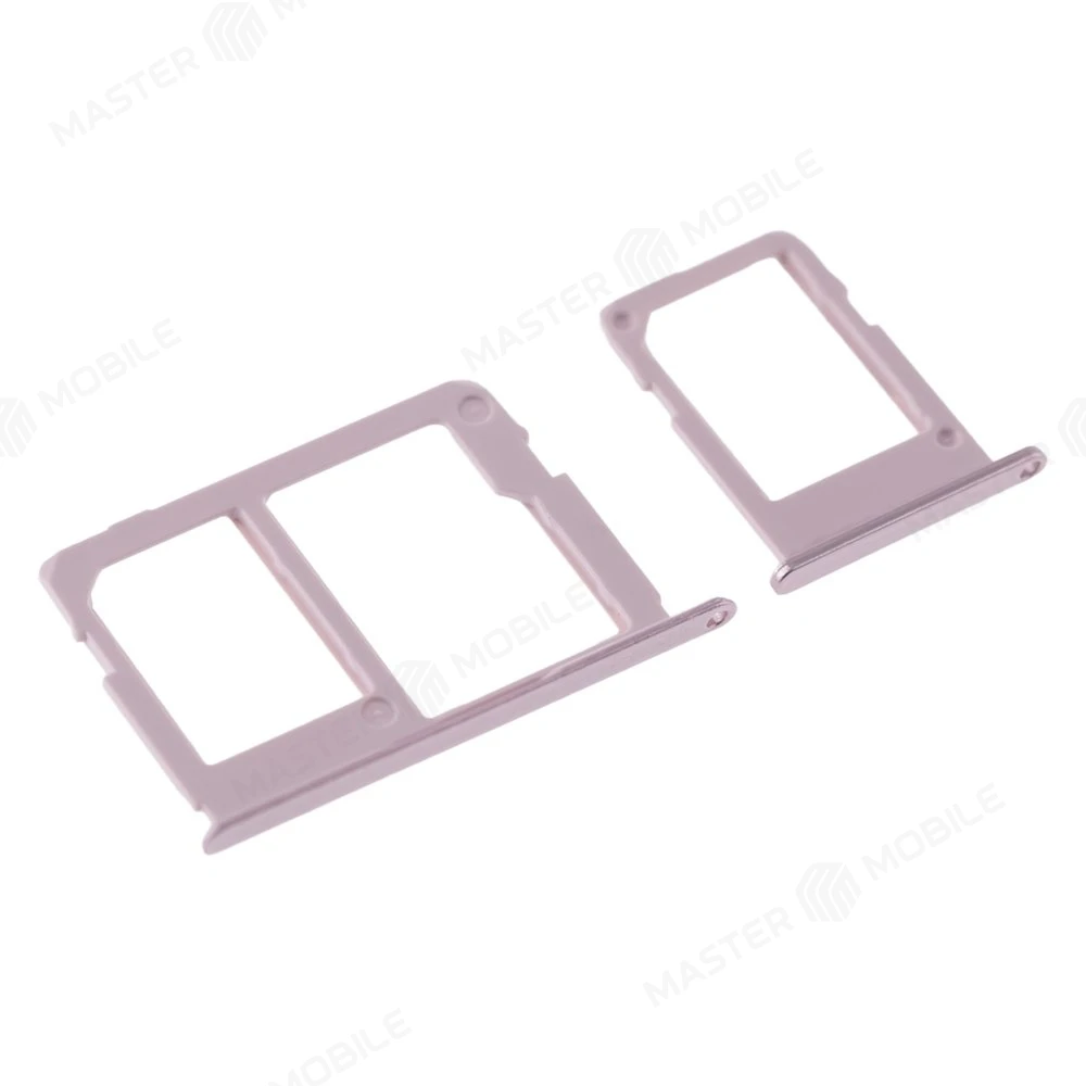 Держатель сим-карты для Samsung J330 Galaxy J3 (2017) / J530 Galaxy J5 (2017) / J730 Galaxy J7 (2017) (розовый) фото №3